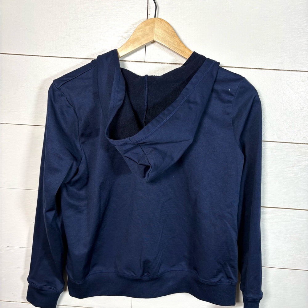 Love Ellie Navy Zip Up Hoodie XL Ring Pull Front Pocket - Picture 4 of 4